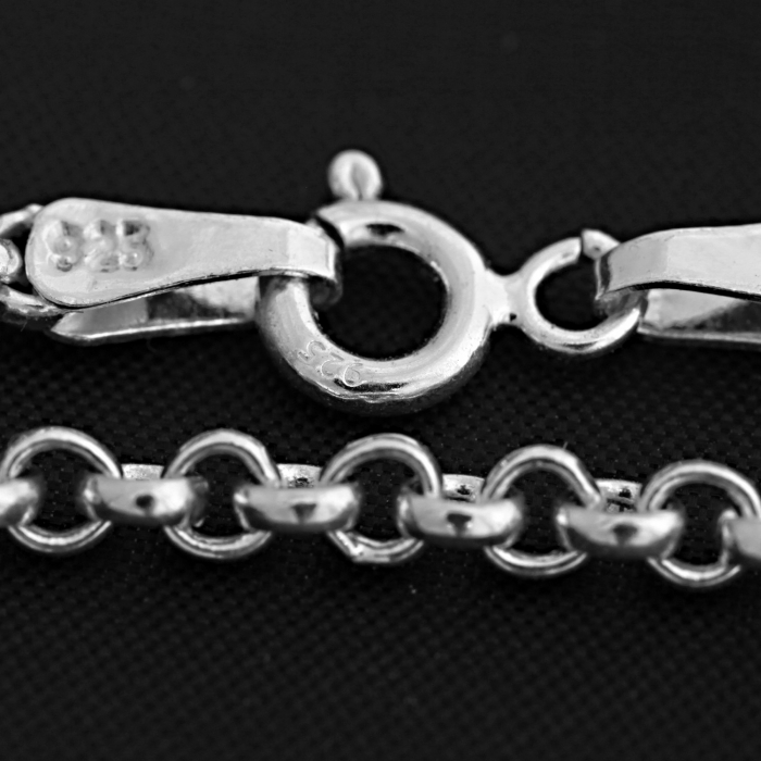 Bratara din Argint 925 Unisex cu Zale Rotunde [4]