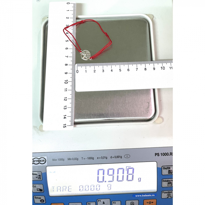 Bratara Snur Reglabil, Argint 925, Copacel In Cerc, Jolie Silver, 0.9 g, 2 cm x 1.2 cm [5]
