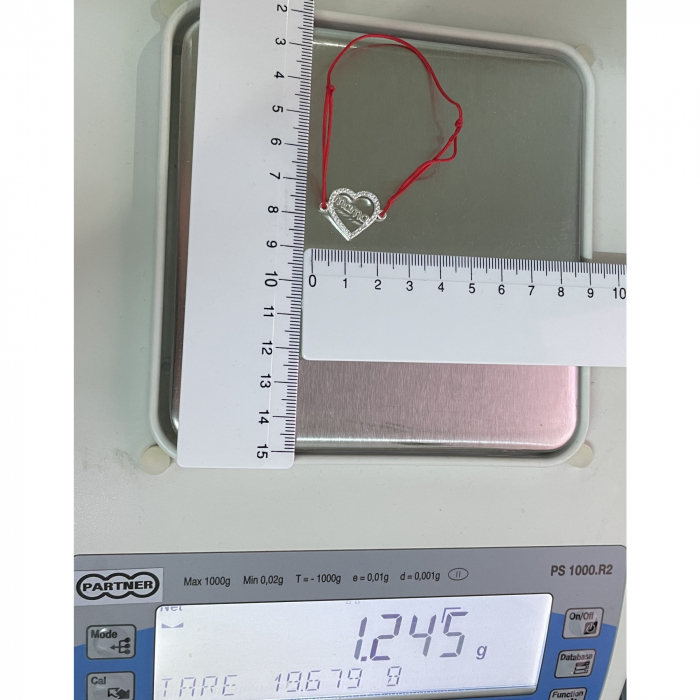 Bratara Snur Reglabil, Argint 925, Mama Cu Pietre Albe, Jolie Silver, 1.2 g, 2 cm x 1.5 cm [5]