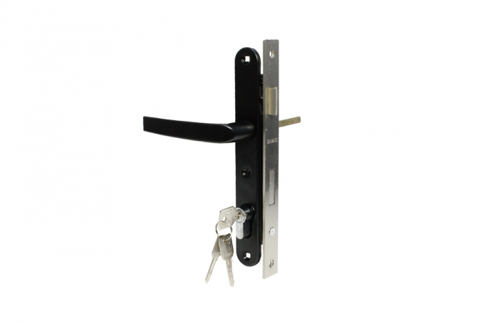 Broasca cu butuc si silduri NEAGRA pentru usa (yala) [4]