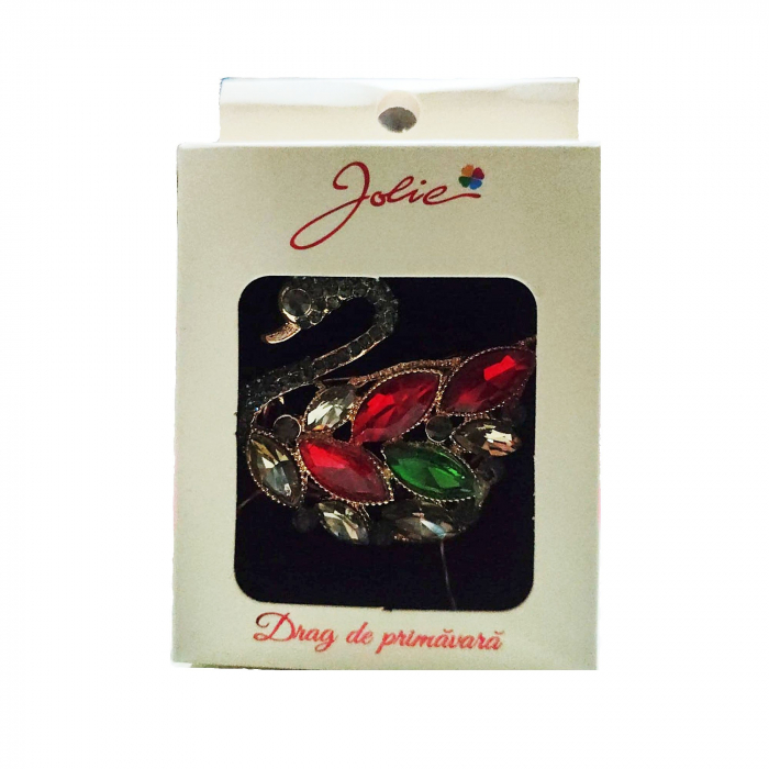 Brosa Multicolora Jolie model Lebada [1]