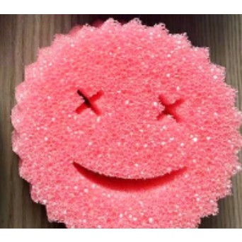 Burete de Vase, Flippy, Rotund Model Smiley Face, 10x4 cm, Roz [1]