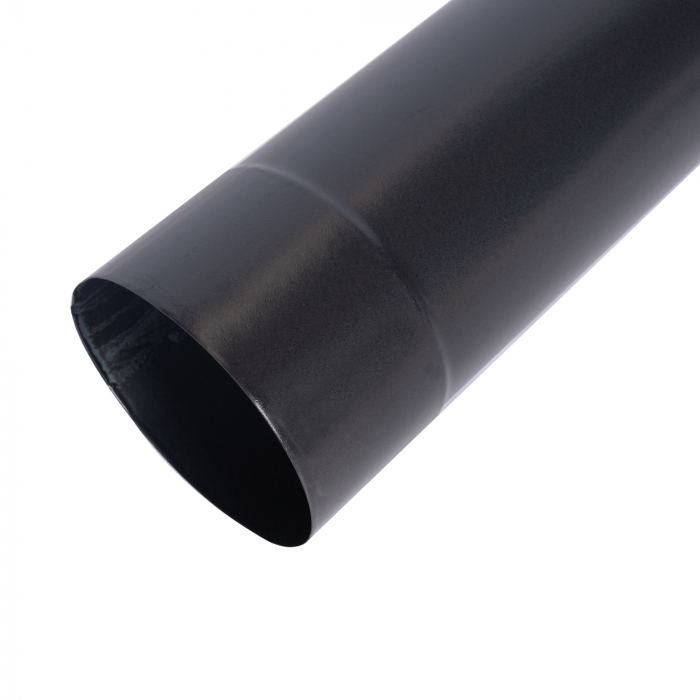 Burlan pentru soba pe lemne, 120 mm, Gri mat [3]