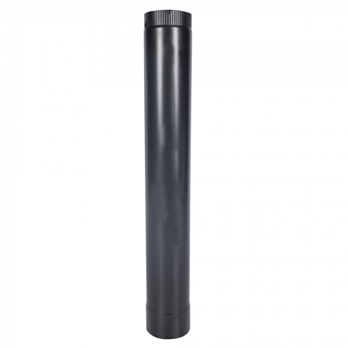 Burlan pentru soba pe lemne, 120 mm, Gri mat [1]