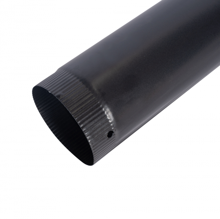 Burlan pentru soba pe lemne, 120 mm, Gri mat [2]