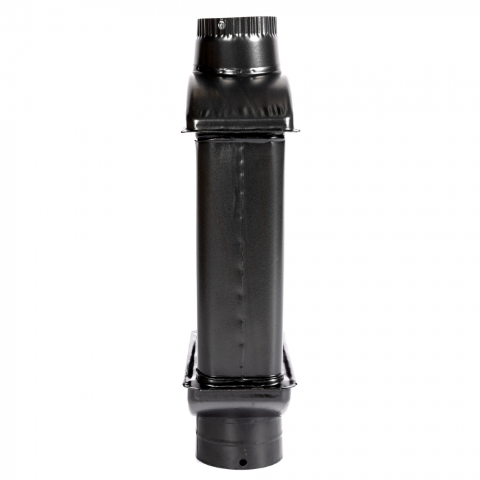 Burlan recuperator caldura, plat, 120 mm, Gri mat [3]