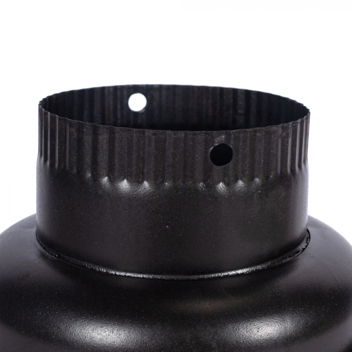 Burlan recuperator caldura, rotund, 130 mm, Gri mat [3]