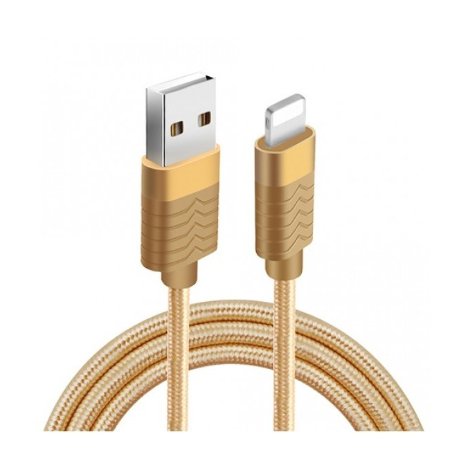 Cablu date Fineblue F-C7 MicroUSB Auriu 1 m [3]