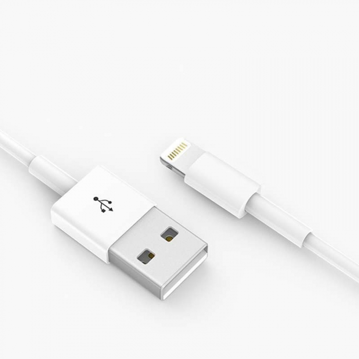 Cablu Date Flippy, compatibil cu iPhone, 2A, 1 m, WUW-X83, Blister, Alb [4]