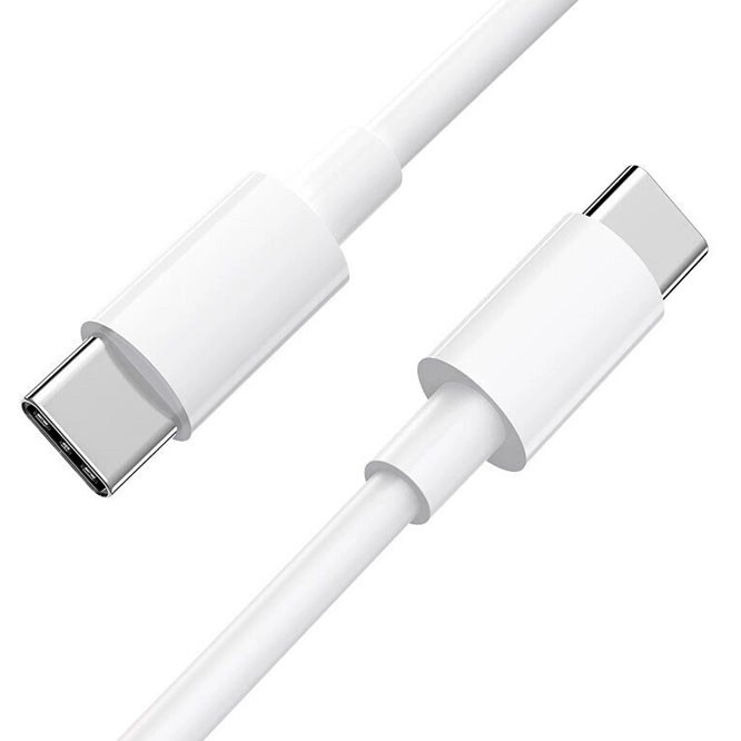 Cablu de Date pentru Telefon, Flippy, Cablu TYPE-C to TYPE-C Universal, Compatibil cu iOS si Android, Power Delivery 60W 130 cupru, 1.5 M, Simplu, Alb [4]