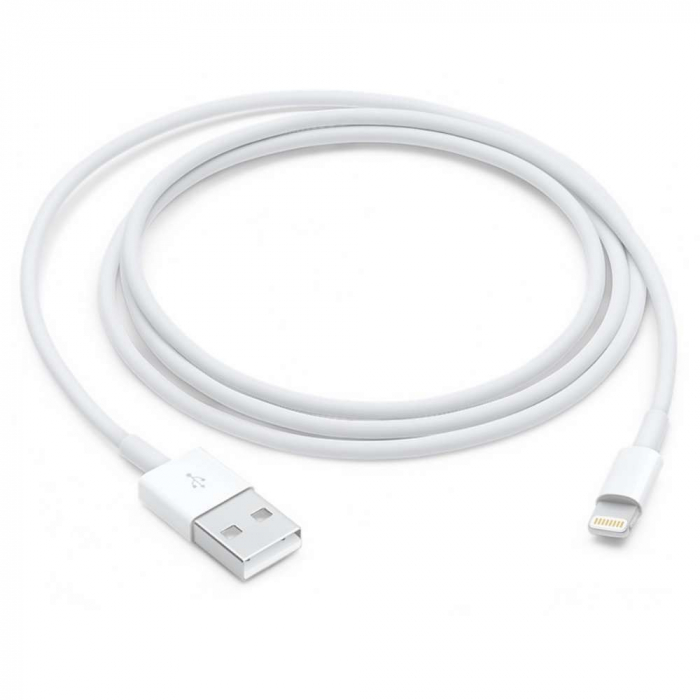Cablu de date si incarcare Apple, Lightning to USB, Alb [2]