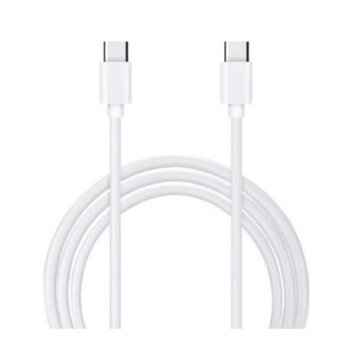 Cablu de date si Incarcare Flippy, Type-C la Type-C, lungime 1 m, alb [2]