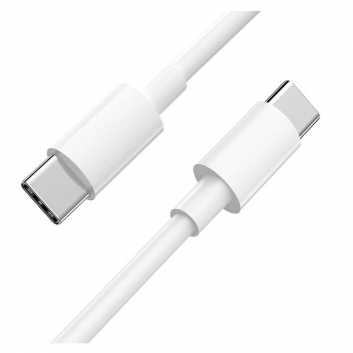 Cablu de date si Incarcare Flippy, Type-C la Type-C, lungime 1 m, alb [4]