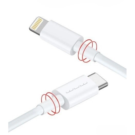 Cablu De Date USB Type-C la iPhone Flippy WUW-X181 20W 1 m, Alb [5]