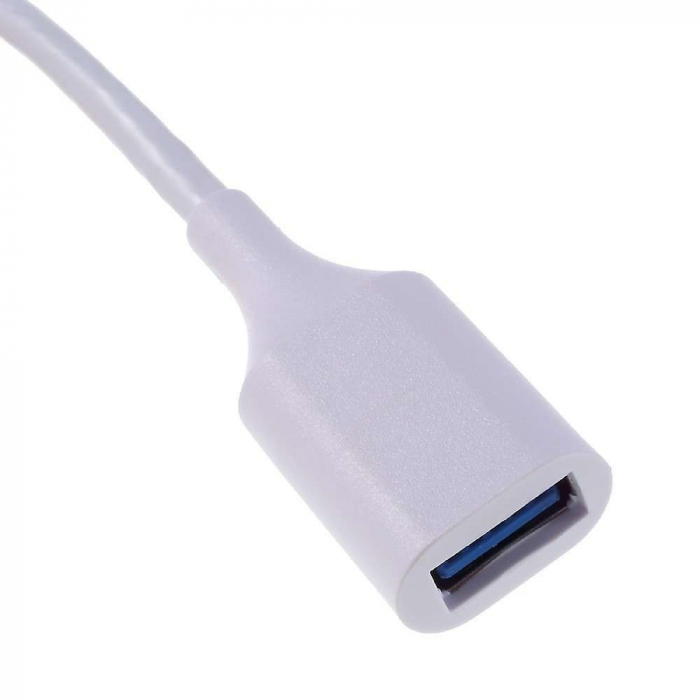 Cablu OTG USB 3.1 USB Type-C to USB A 18 cm Flippy, Alb [5]