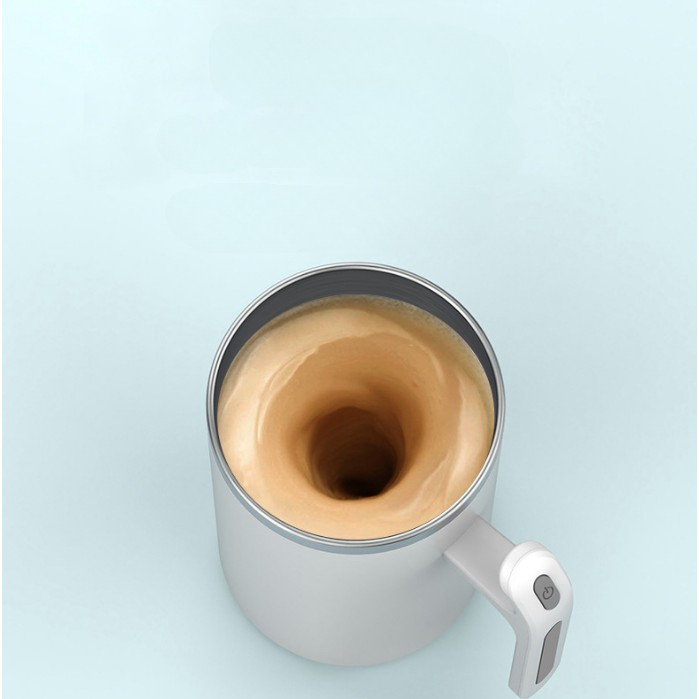 Cana portabila cu mixer incorporat, Flippy, pe baterii, 380 ml, alb [4]