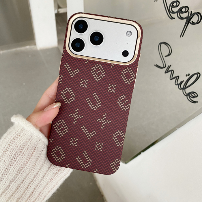 Carcasa Magentica, Flippy, din Fibra de Carbon, pentru iPhone 15 Pro, Portocaliu [18]