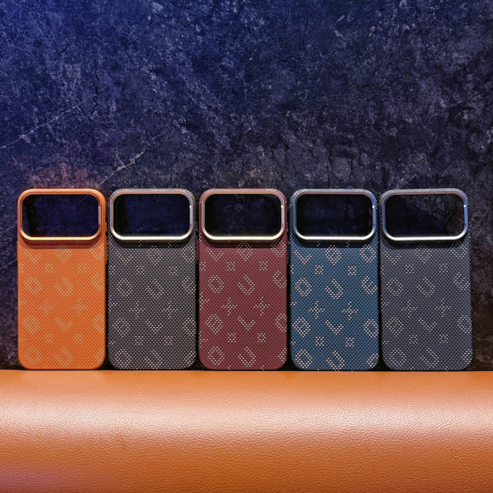 Carcasa Magentica, Flippy, din Fibra de Carbon, pentru iPhone 17 Air, Portocaliu [2]