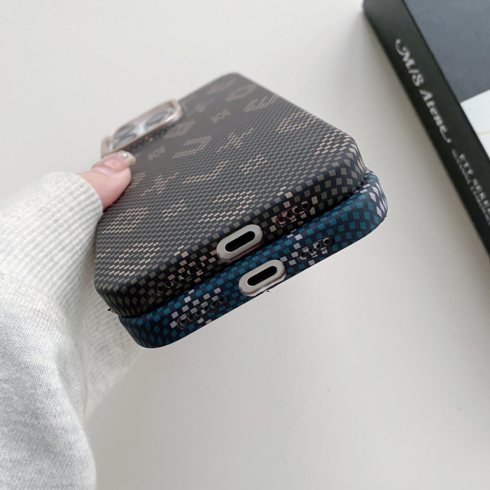 Carcasa Magnetica, Flippy, din Fibra de Carbon, pentru iPhone 17, Maro [5]