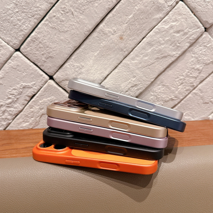 Carcasa Magnetica Mata, Flippy, pentru iPhone 17 Air, Portocaliu [2]