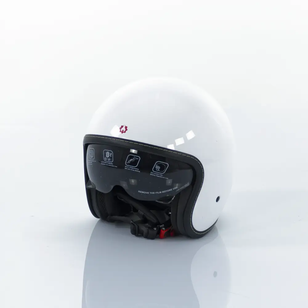 Casca Motocicleta, Scuter, Triciclu,  Rotakt OP11, ABS, Certificare ECE.R22.06, Alb, Marime L [2]