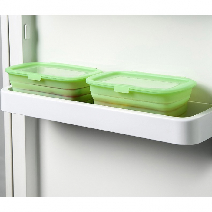 Caserola din Silicon, Flippy, Pliabila, 1L, 18.8 x 8 x 11.5 cm, Rezistenta Temperaturi Extreme, Verde [6]