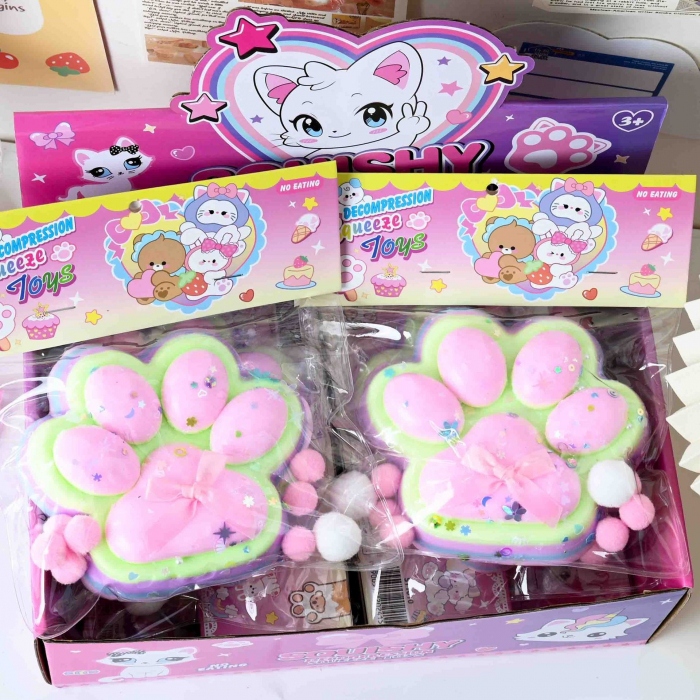 Cat claw rice ball squeezing decompression toy single weight 220 grams Item number YY1005 plush [4]