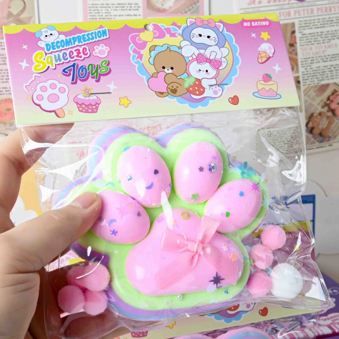 Cat claw rice ball squeezing decompression toy single weight 220 grams Item number YY1005 plush [8]