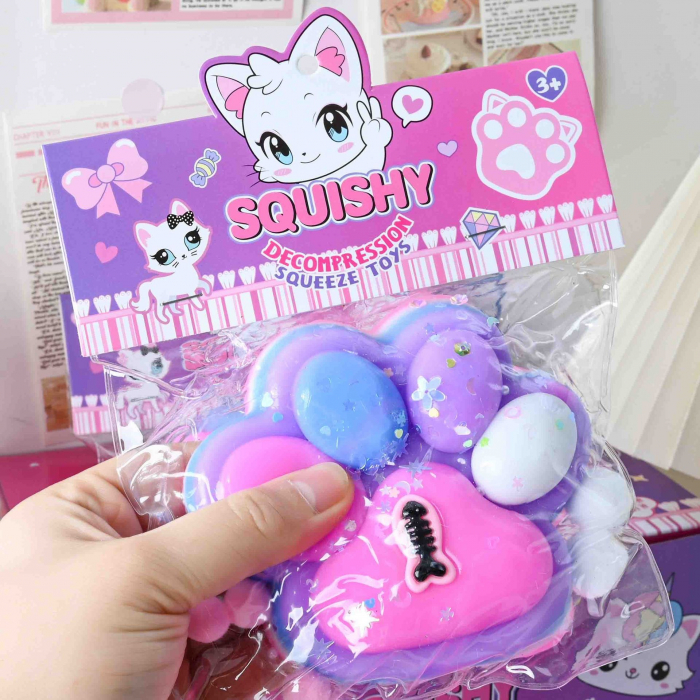 Cat claw rice ball squeezing decompression toy, single weight 220g Item No. YY1002 [6]