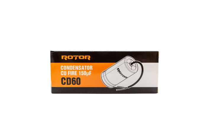 CD60 Condensator cu fire 150µF 50x100 mm 330V ROTOR [2]
