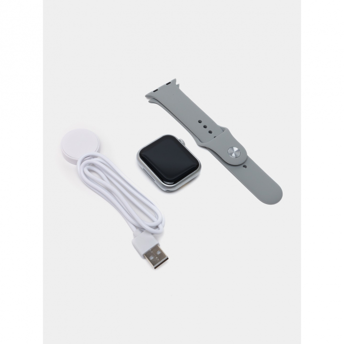 Ceas Smartwatch, Flippy, Editia 9, Apeluri Bluetooth, Incarcare Wireless, Afisaj 2.01 inch, Rezolutie 240 x 296, NFC, Puls, Gri [6]