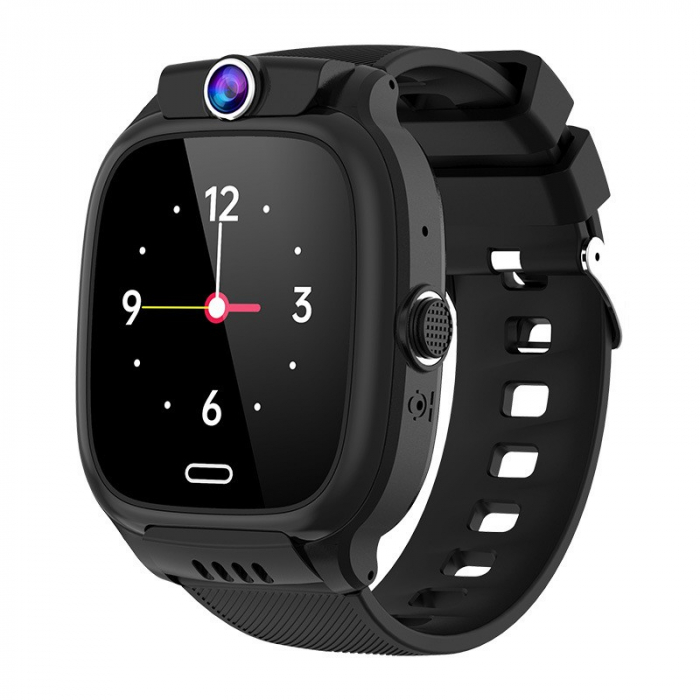 Ceas Smartwatch Flippy, Pentru Copii, Model Y36, cu Functie Telefon, 4G, Localizare LBS, Istoric Traseu, Monitorizare Spion, Apel Video, Rezistent la Apa, Negru [6]