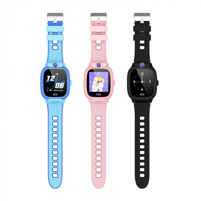 Ceas Smartwatch Flippy, Pentru Copii, Model Y36, cu Functie Telefon, 4G, Localizare LBS, Istoric Traseu, Monitorizare Spion, Apel Video, Rezistent la Apa, Roz [6]