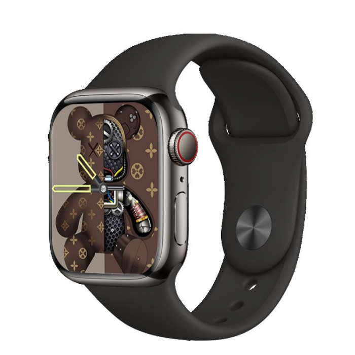 Ceas Smartwatch, Flippy, S9 Max Business Edition, tehnologie NFC, Apeluri Bluetooth, incarcare Wireless, afisaj 2.01 inch, rezolutie 240 x 296 mm, 10+ zile Autonomie, Negru [2]
