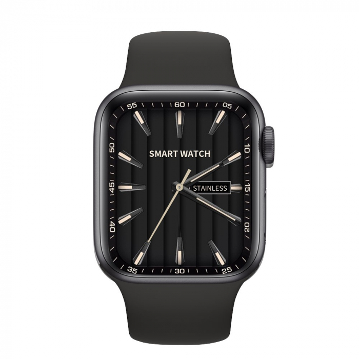 Ceas Smartwatch, Flippy, S9 Max Business Edition, tehnologie NFC, Apeluri Bluetooth, incarcare Wireless, afisaj 2.01 inch, rezolutie 240 x 296 mm, 10+ zile Autonomie, Negru [1]