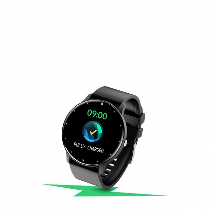 Ceas smartwatch si bratara fitness Flippy ZL02D, oxigen, ritm cardiac, pedometru, notificari, IP67, Compatibil cu Android/iOS, vibratii, multi sport, Negru [8]