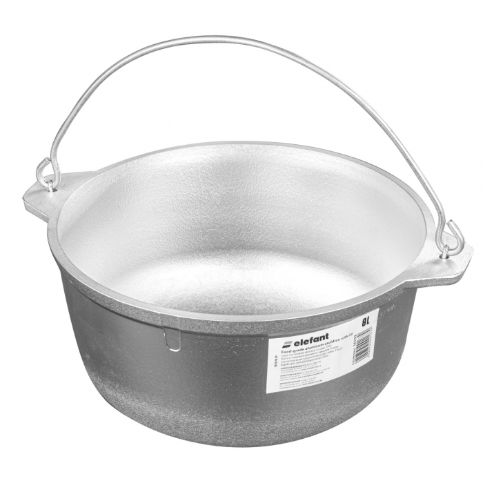 Ceaun tuci aluminiu alimentar cu capac, capacitate 8 litri ELEFANT [2]