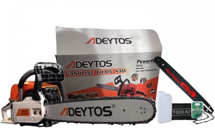 Drujba benzia, cu lant, Deytos 5200, 2.2 KW, 3 CP, lama 40 cm + Demaror de rezerva [2]