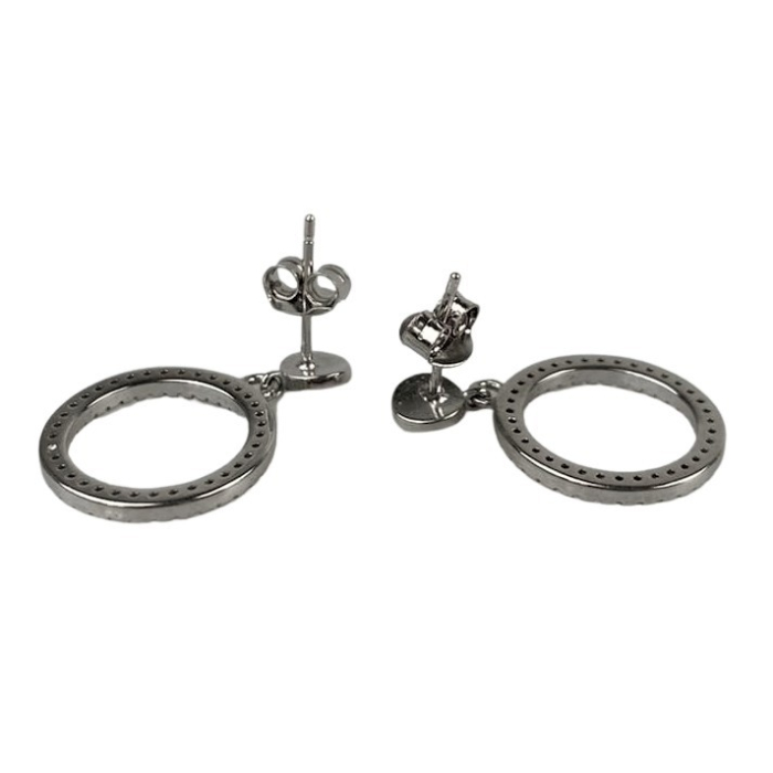 Cercei Argint 925 Cerc cu Minizirconii, 2.91 g [3]