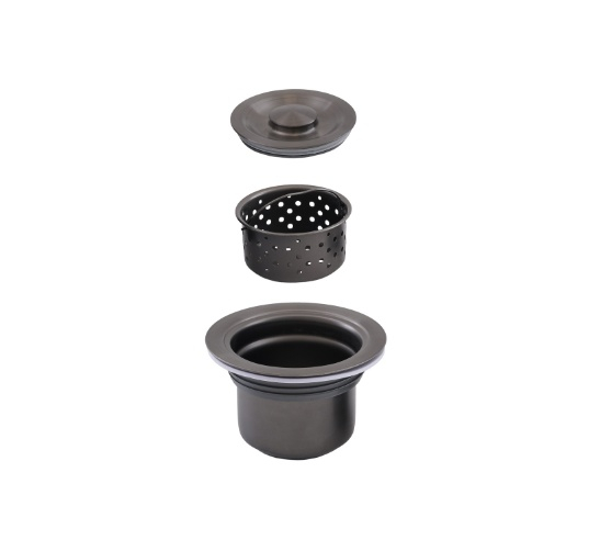 Chiuveta bucatarie BoHM BH7849LBA, inox alimentar SUS304, 780 x 490 x 220 mm, finisaj Negru, picurator dreapta, sifon inclus [4]