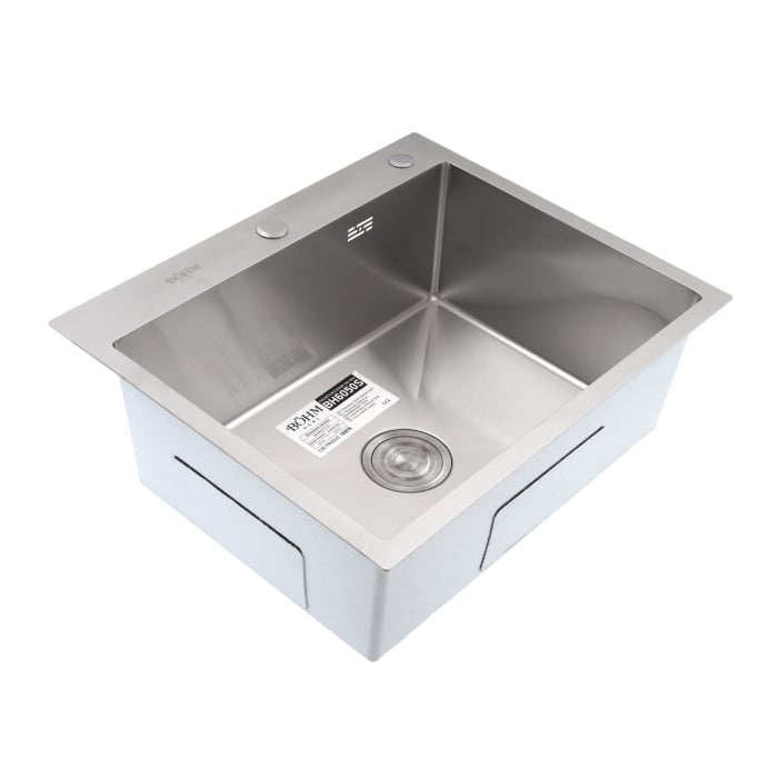 Chiuveta de bucatarie din inox alimentar SUS304 BH6050S BoHM Satin 600X500X215 mm [1]