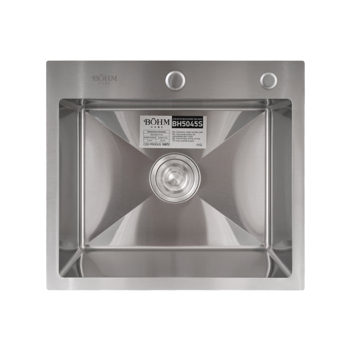 Chiuveta de bucatarie din inox alimentar SUS304 – BoHM BH5045S, Satin [2]