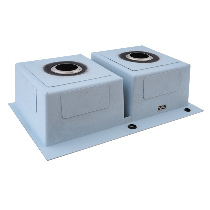 Chiuveta de bucatarie dubla din inox alimentar BH7849DS BoHM Satin 780x490x215 mm [3]