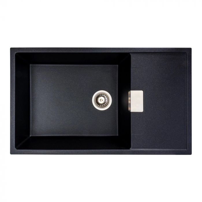 Chiuveta de bucatarie Elefant Premium Diamond Negru metalic, 856x500mm [1]