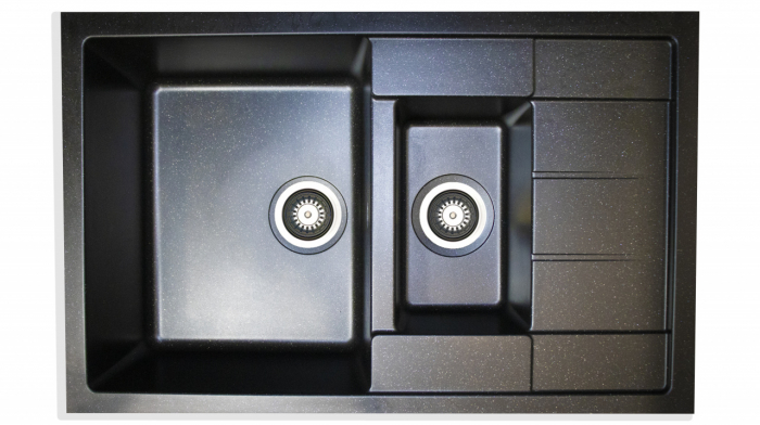 Chiuveta de bucatarie Elefant Premium Toskana Negru metalic, 775x500 mm [1]