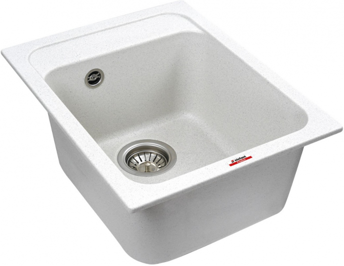 Chiuveta din compozit de granit pentru bucatarie Alb ELEFANT PREMIUM 4050 KORRADO [2]