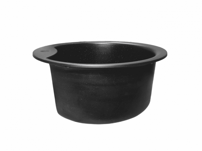 Chiuveta din compozit de granit pentru bucatarie Negru metalic ELEFANT PREMIUM 480 TURAS [2]