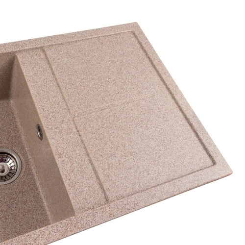 Chiuveta din compozit de granit pentru bucatarie Nisip bej ELEFANT PREMIUM 7850 SELENA [3]