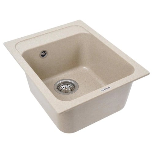Chiuveta din compozit de granit pentru bucatarie Safari bej ELEFANT PREMIUM 4050 KORRADO [3]