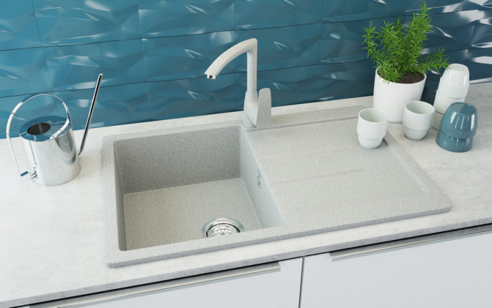 Chiuveta dreptunghiulara de bucatarie Ulgran U-507-342 Grafit, 77 x 49.5 cm [2]